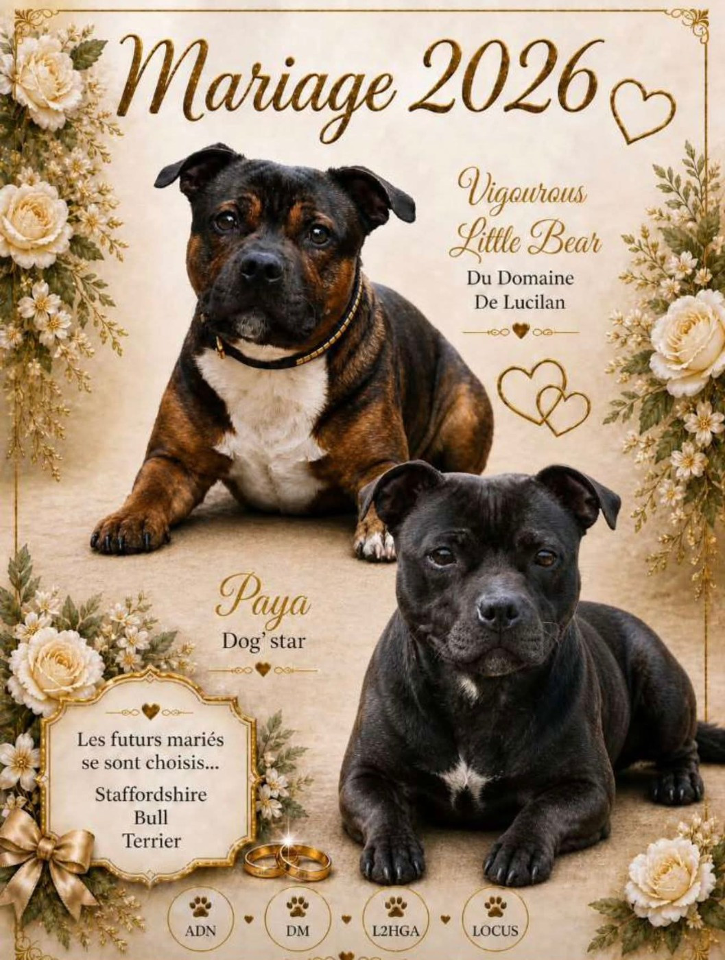 Chiot Staffordshire Bull Terrier De L'Empreinte De Dog'star